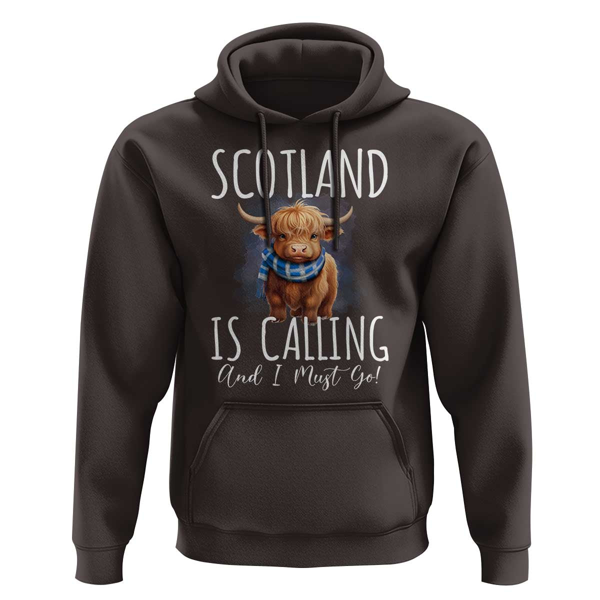 Scotland is Calling and I must Go Highland Cow Hoodie