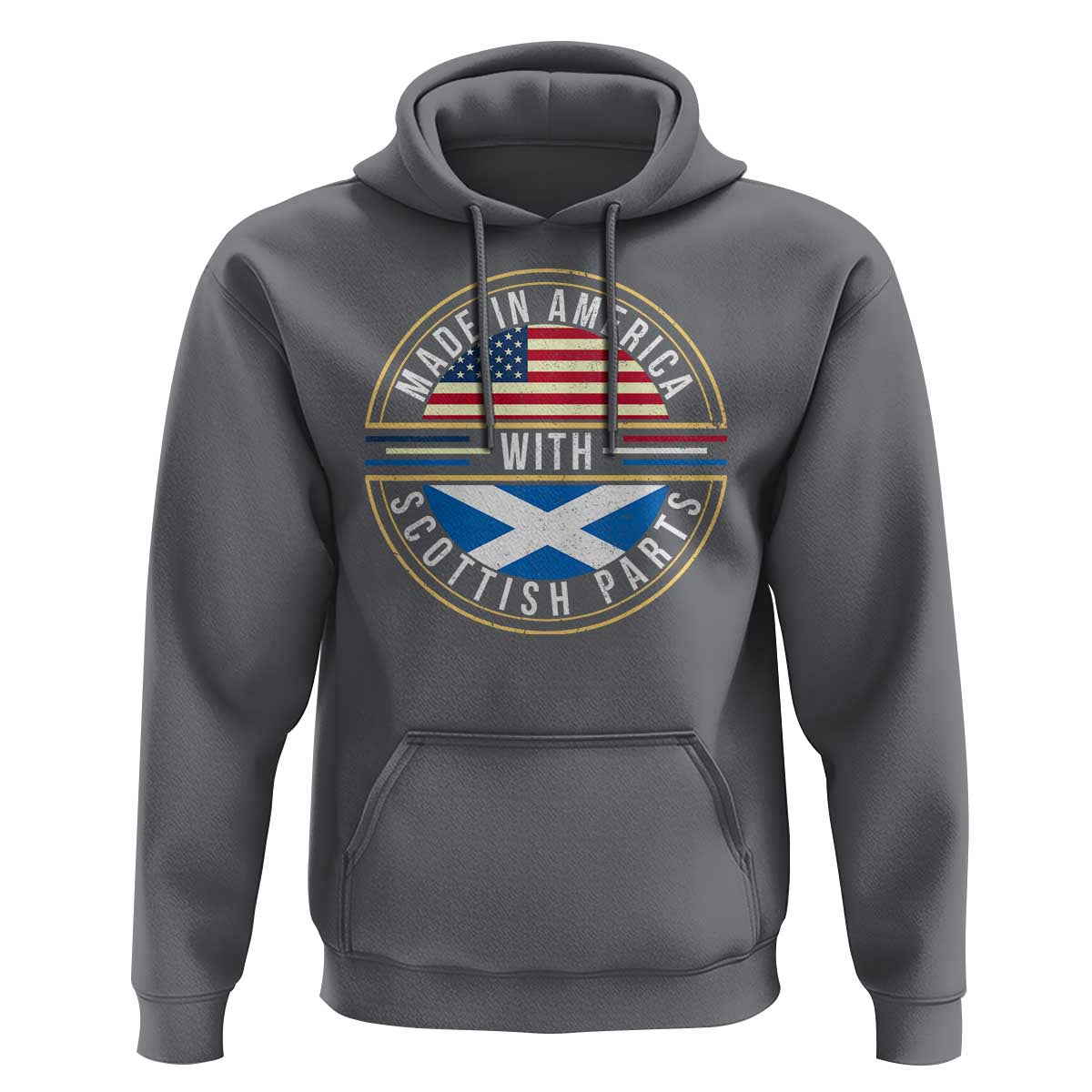 Scottish American Hoodie Made In America With Scottish Parts Scotland
