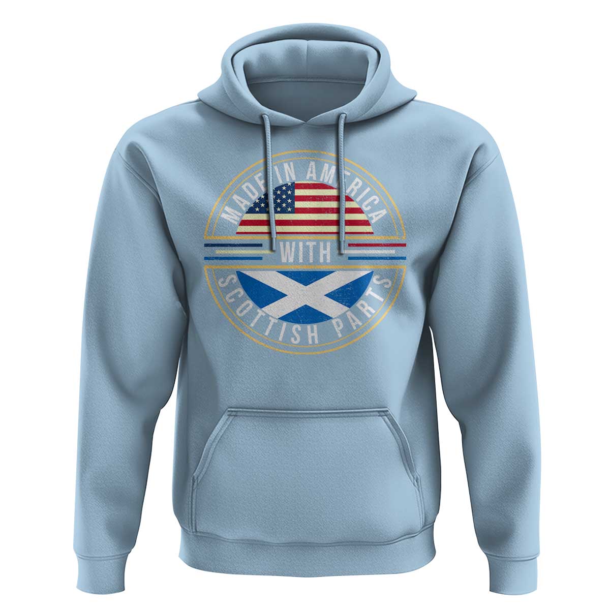 Scottish American Hoodie Made In America With Scottish Parts Scotland