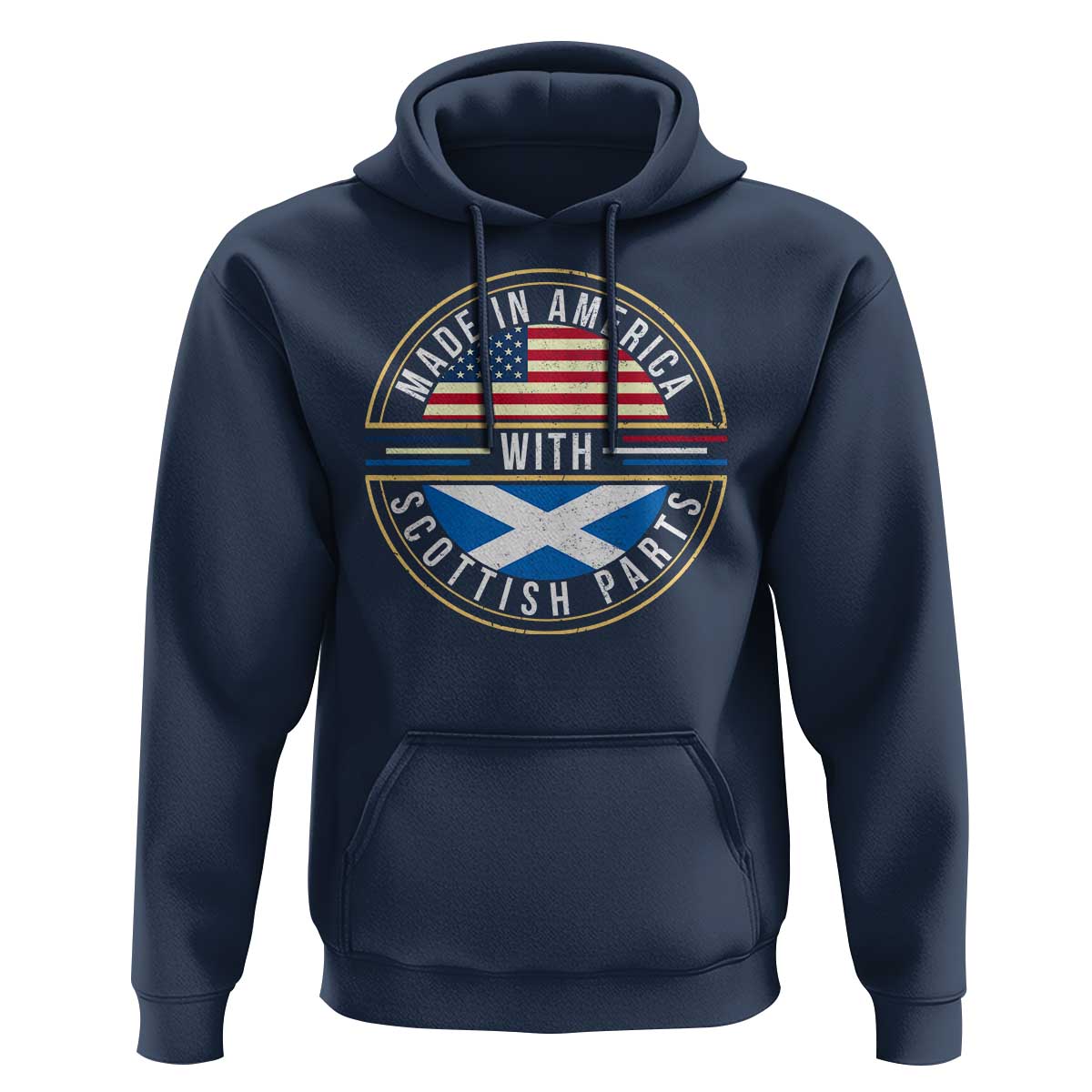 Scottish American Hoodie Made In America With Scottish Parts Scotland