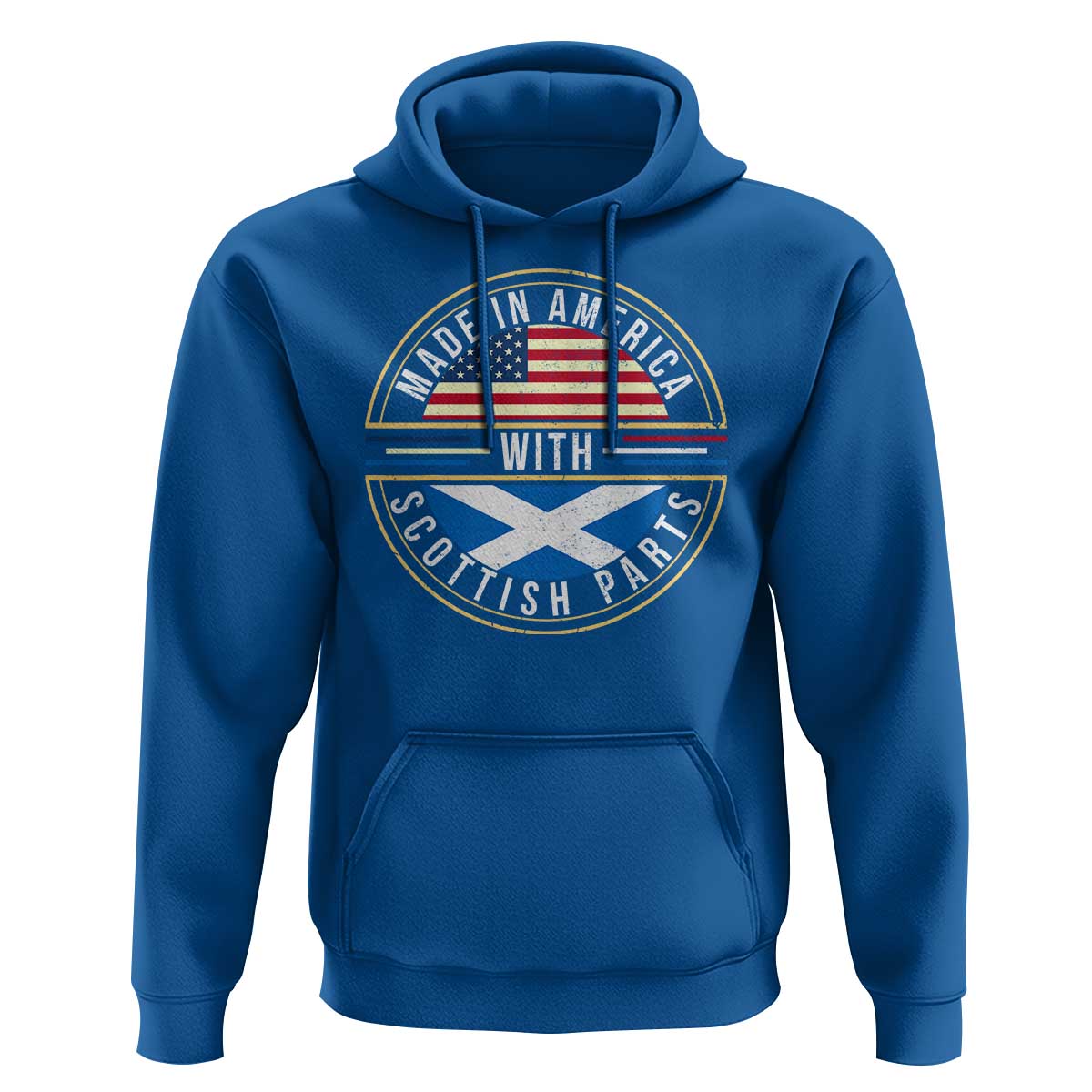 Scottish American Hoodie Made In America With Scottish Parts Scotland