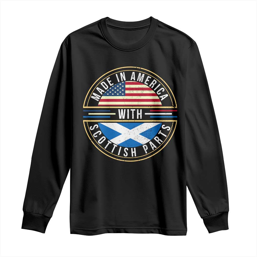 Scottish American Long Sleeve Shirt Made In America With Scottish Parts Scotland