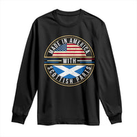 Scottish American Long Sleeve Shirt Made In America With Scottish Parts Scotland