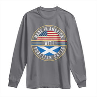 Scottish American Long Sleeve Shirt Made In America With Scottish Parts Scotland