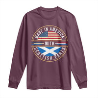 Scottish American Long Sleeve Shirt Made In America With Scottish Parts Scotland