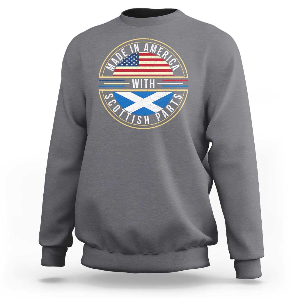 Scottish American Sweatshirt Made In America With Scottish Parts Scotland
