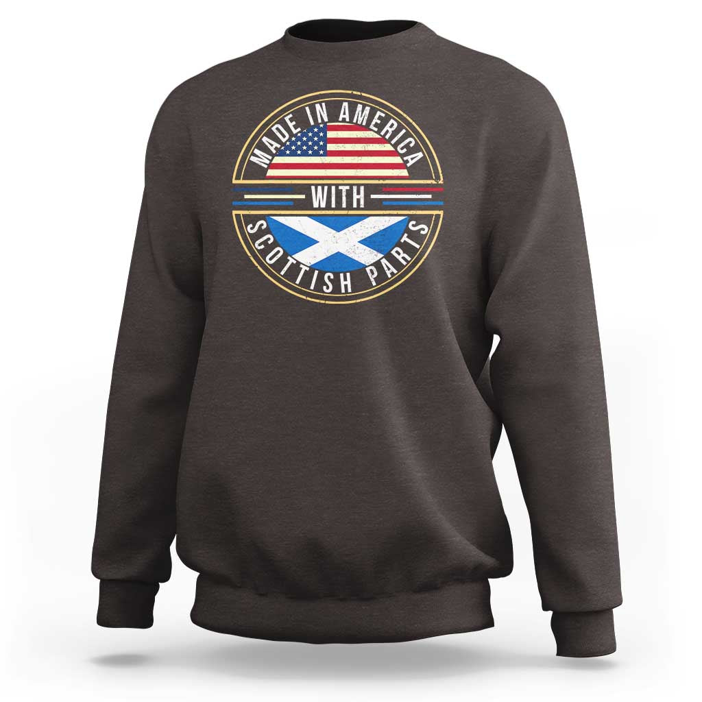 Scottish American Sweatshirt Made In America With Scottish Parts Scotland