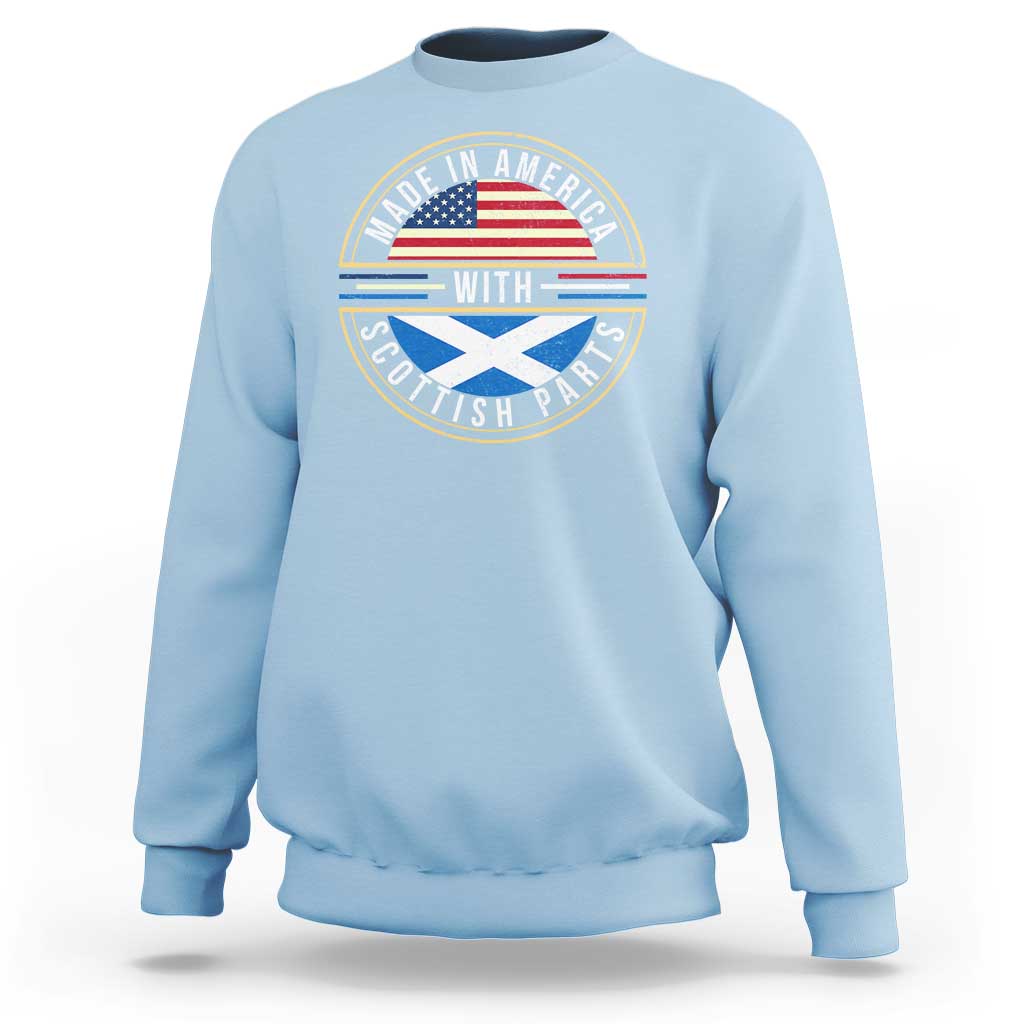 Scottish American Sweatshirt Made In America With Scottish Parts Scotland