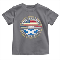 Scottish American Toddler T Shirt Made In America With Scottish Parts Scotland