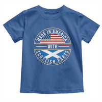 Scottish American Toddler T Shirt Made In America With Scottish Parts Scotland