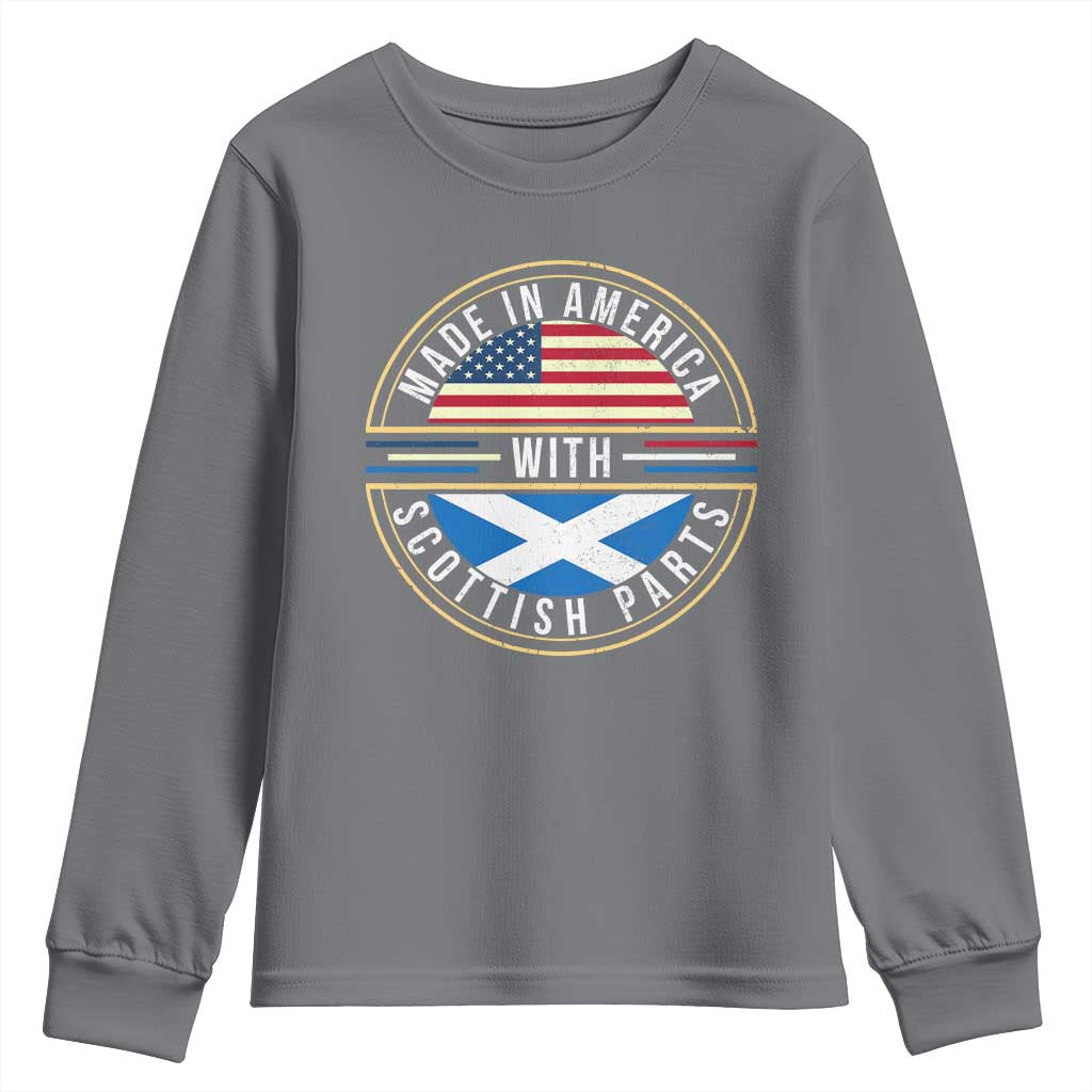 Scottish American Youth Sweatshirt Made In America With Scottish Parts Scotland