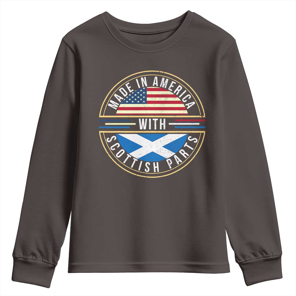 Scottish American Youth Sweatshirt Made In America With Scottish Parts Scotland