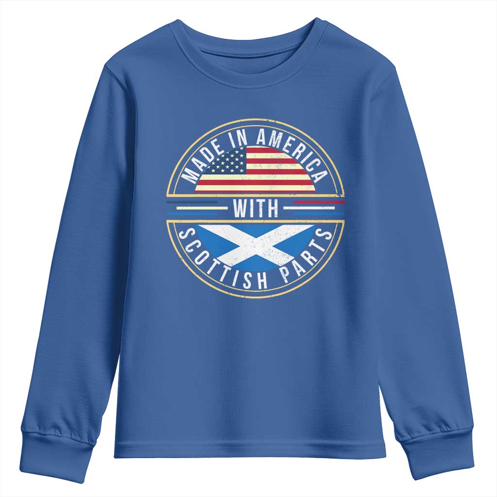 Scottish American Youth Sweatshirt Made In America With Scottish Parts Scotland