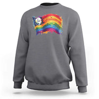 Rainbow  Flag Comma La Harris 2024 Sweatshirt - Wonder Print Shop