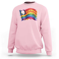 Rainbow  Flag Comma La Harris 2024 Sweatshirt - Wonder Print Shop