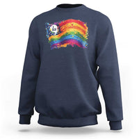Rainbow  Flag Comma La Harris 2024 Sweatshirt - Wonder Print Shop