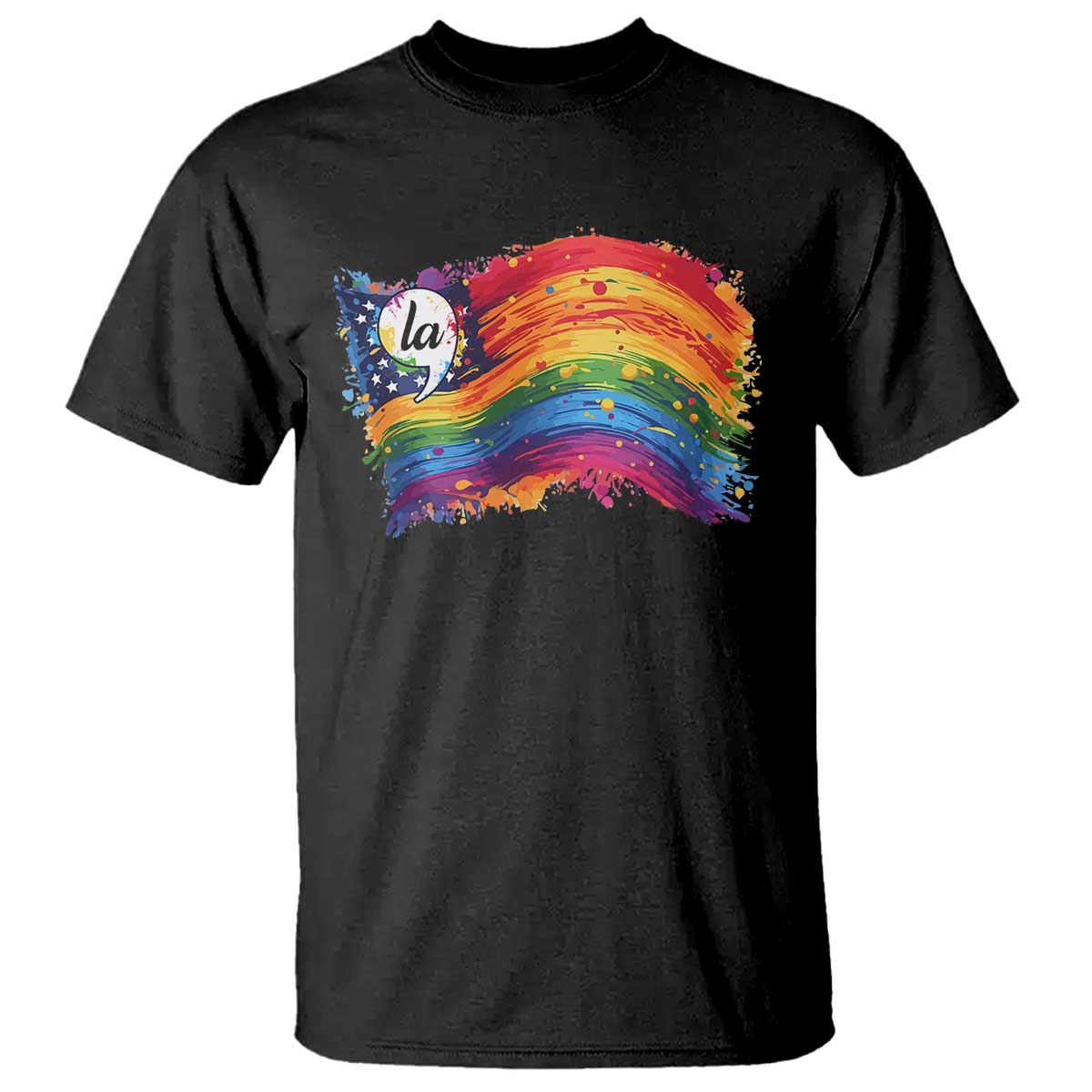 Rainbow  Flag Comma La Harris 2024 T Shirt - Wonder Print Shop