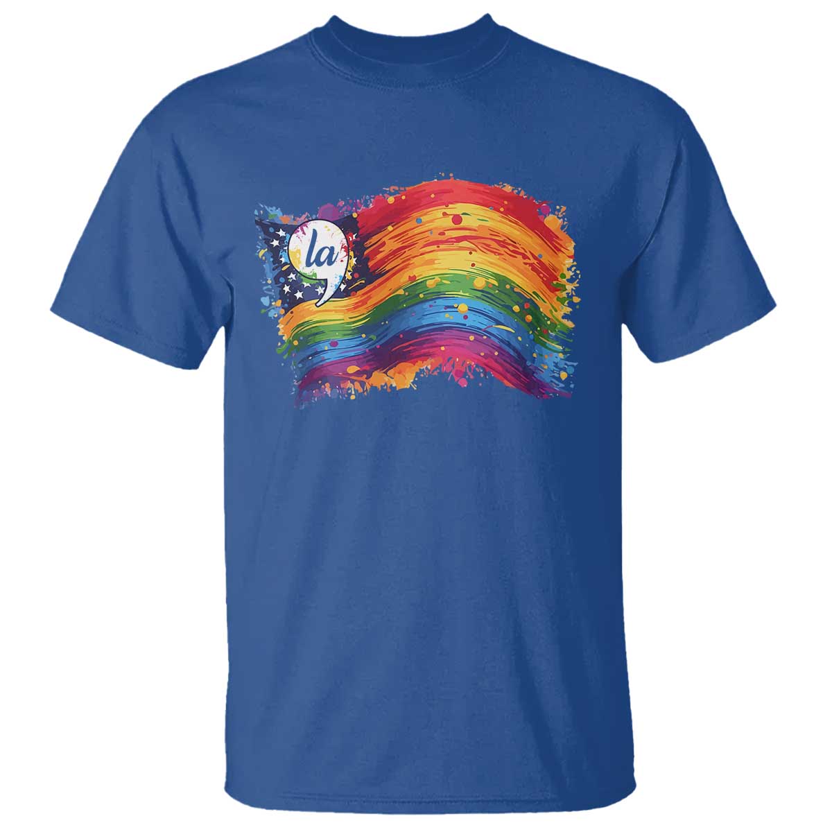 Rainbow  Flag Comma La Harris 2024 T Shirt - Wonder Print Shop