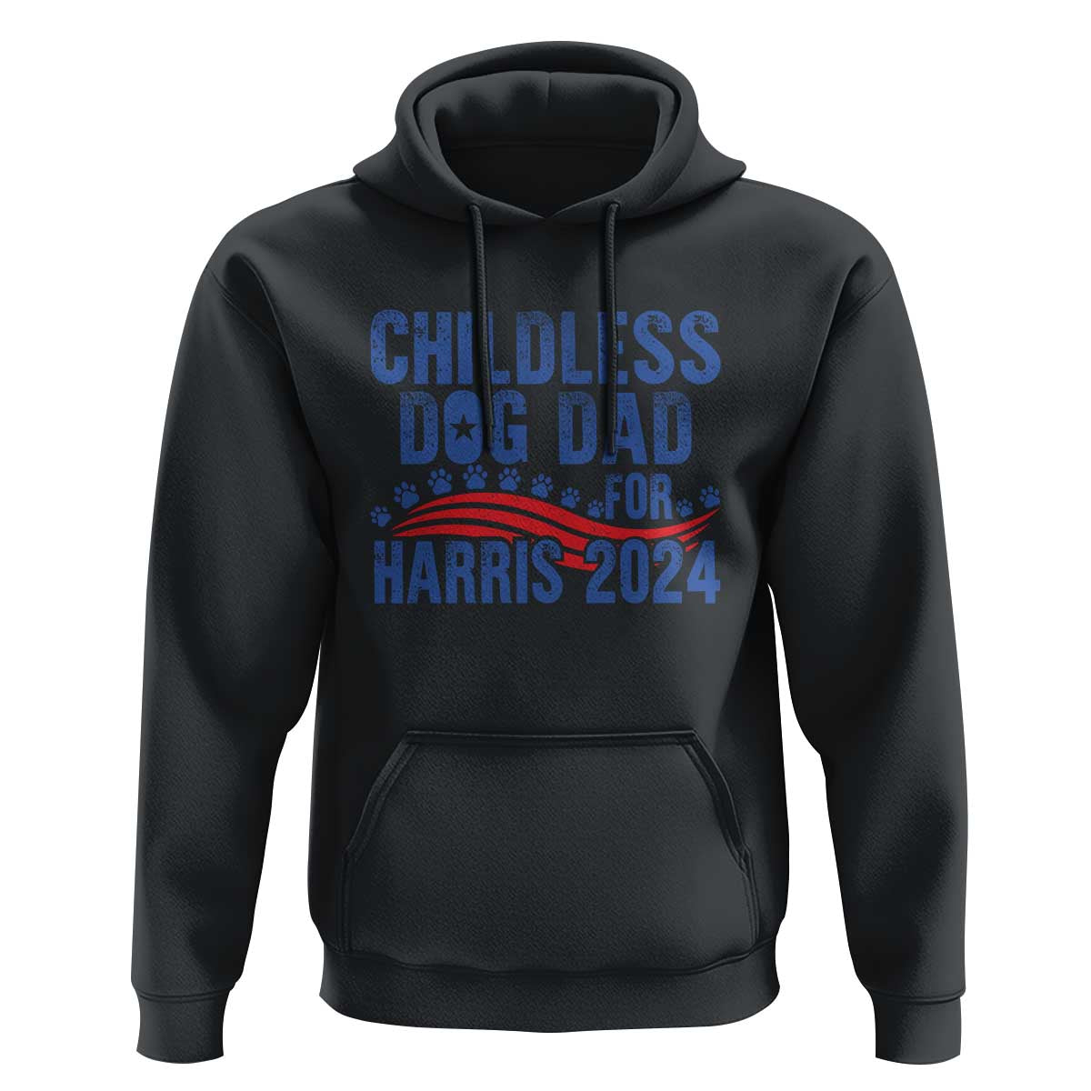 Childless Dog Dad For Harris 2024 Hoodie - Wonder Print Shop