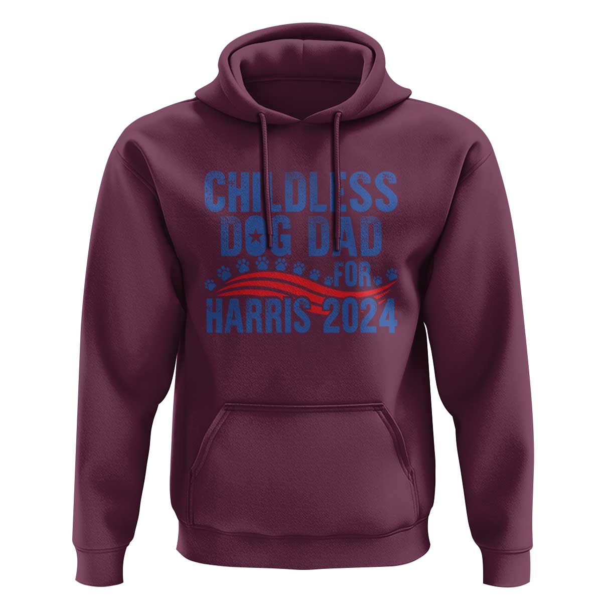 Childless Dog Dad For Harris 2024 Hoodie - Wonder Print Shop