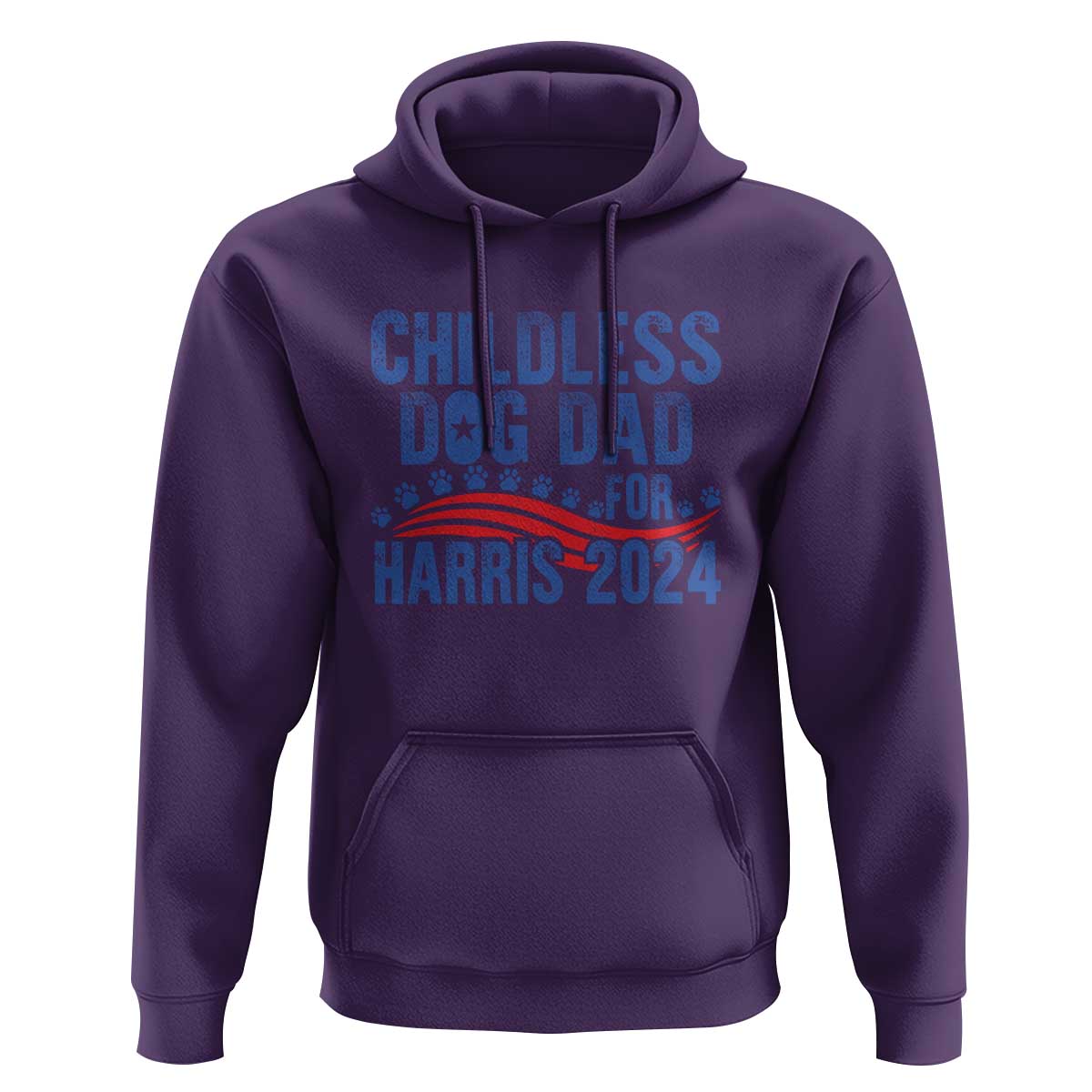 Childless Dog Dad For Harris 2024 Hoodie - Wonder Print Shop