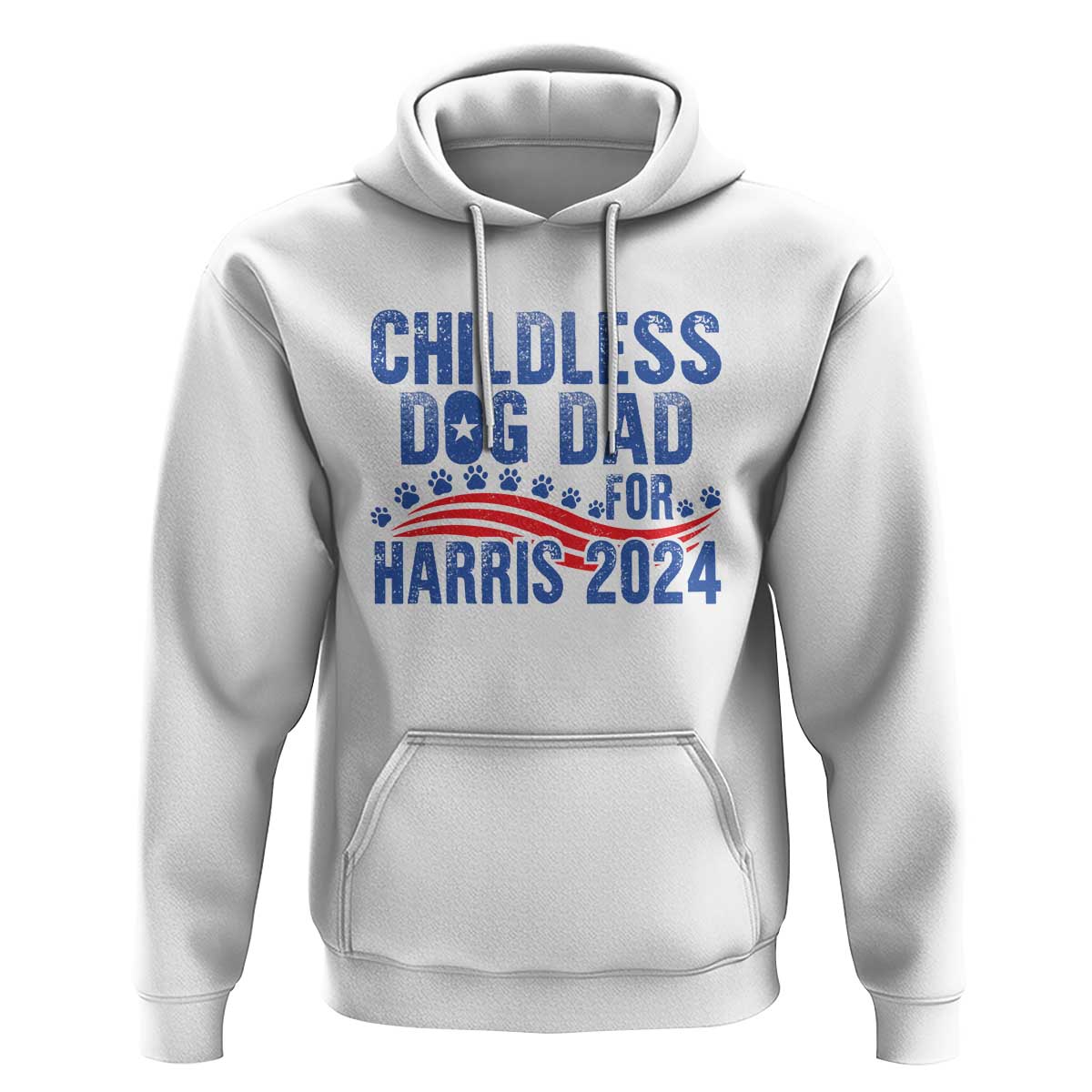 Childless Dog Dad For Harris 2024 Hoodie - Wonder Print Shop
