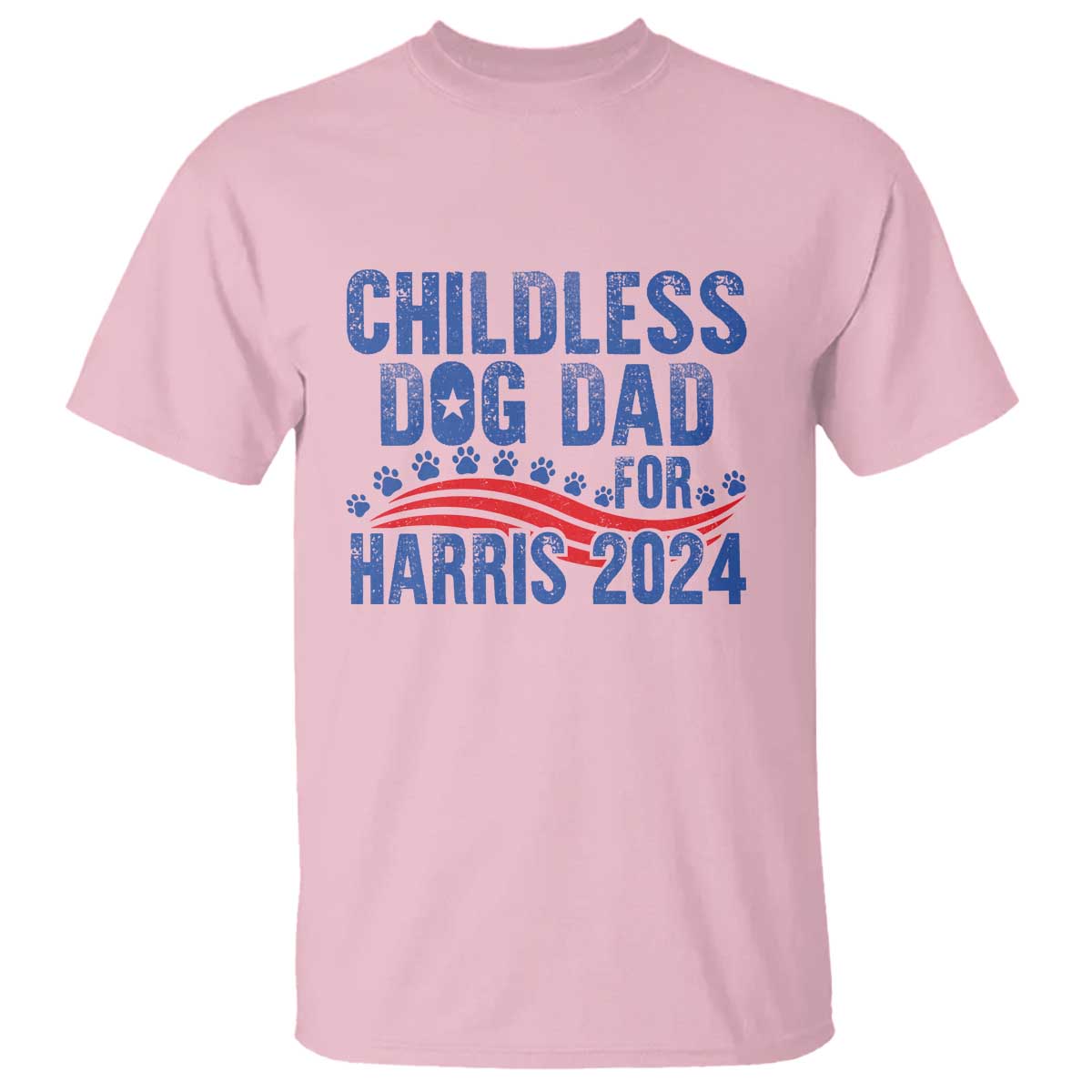 Childless Dog Dad For Harris 2024 T Shirt - Wonder Print Shop