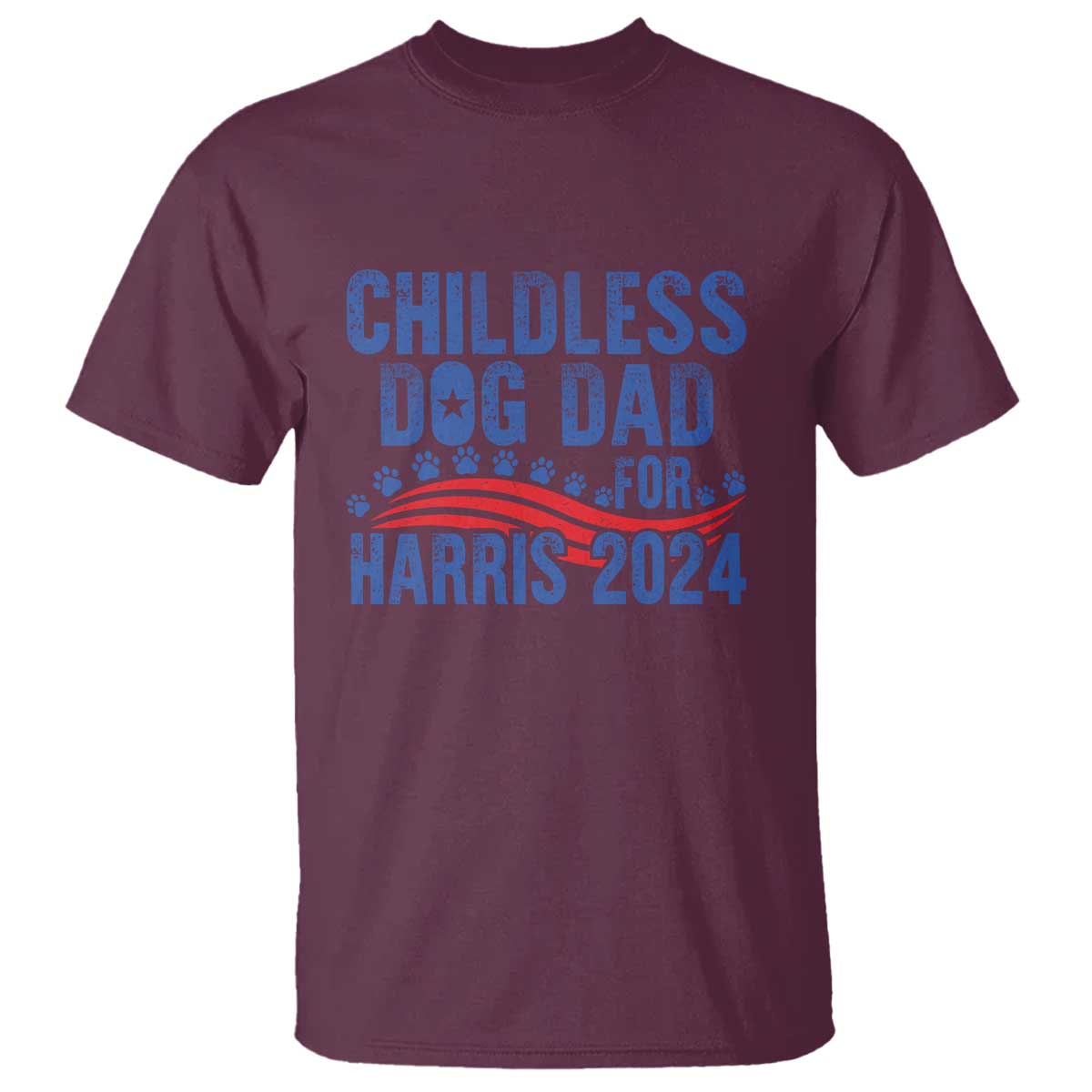 Childless Dog Dad For Harris 2024 T Shirt - Wonder Print Shop