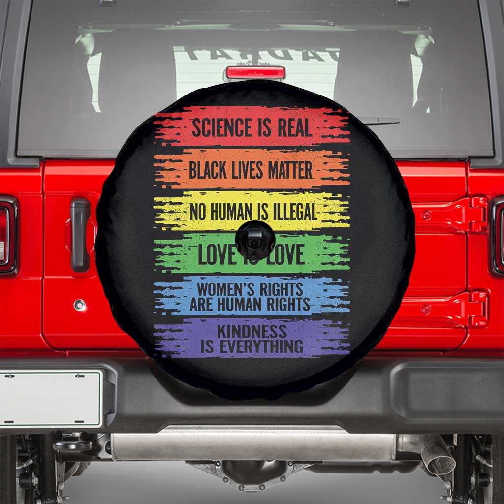 Human Rights Spare Tire Cover LGBT Black Feminist