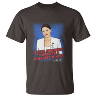 AOC T Shirt Never Apologize For Being A Powerful Woman - Wonder Print Shop