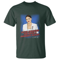 AOC T Shirt Never Apologize For Being A Powerful Woman - Wonder Print Shop