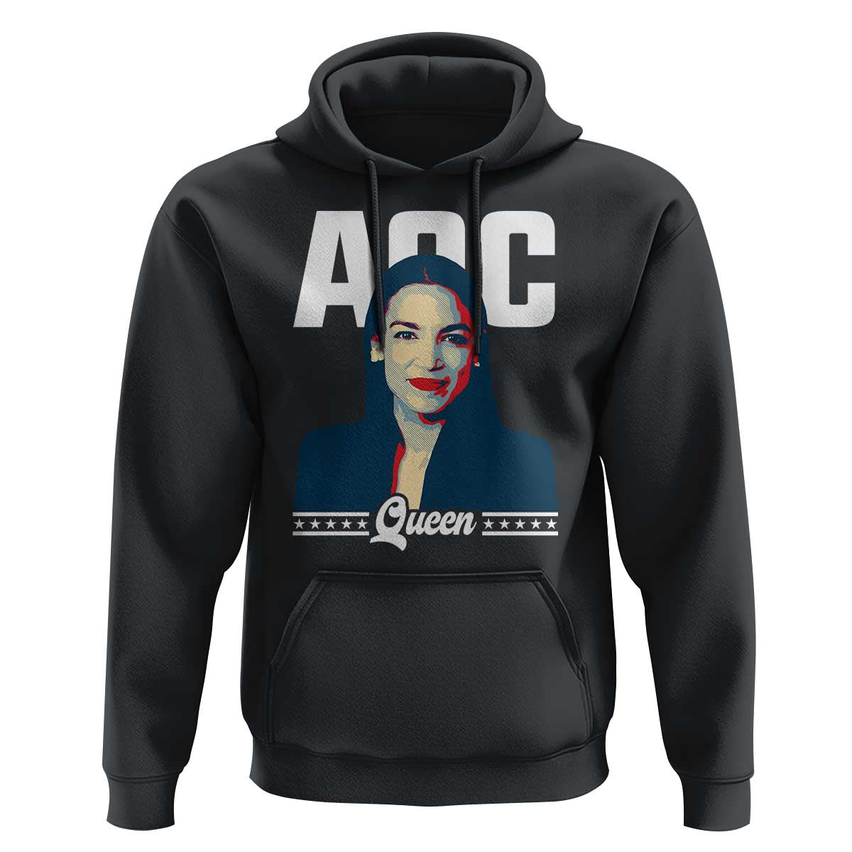 Alexandria Ocasio Cortez Feminist AOC Queen Hoodie - Wonder Print Shop