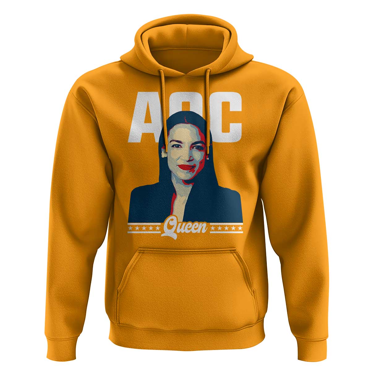 Alexandria Ocasio Cortez Feminist AOC Queen Hoodie - Wonder Print Shop