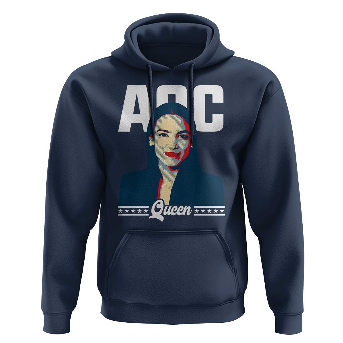 Alexandria Ocasio Cortez Feminist AOC Queen Hoodie - Wonder Print Shop