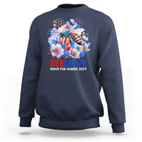 Believe Khive For Harris 2024 Sweatshirt Bee American Flag - Wonder Print Shop