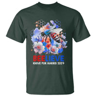 Believe Khive For Harris 2024 T Shirt Bee American Flag - Wonder Print Shop