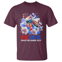 Believe Khive For Harris 2024 T Shirt Bee American Flag - Wonder Print Shop