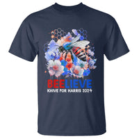 Believe Khive For Harris 2024 T Shirt Bee American Flag - Wonder Print Shop