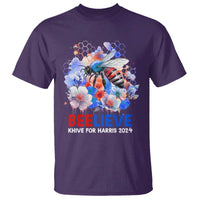 Believe Khive For Harris 2024 T Shirt Bee American Flag - Wonder Print Shop