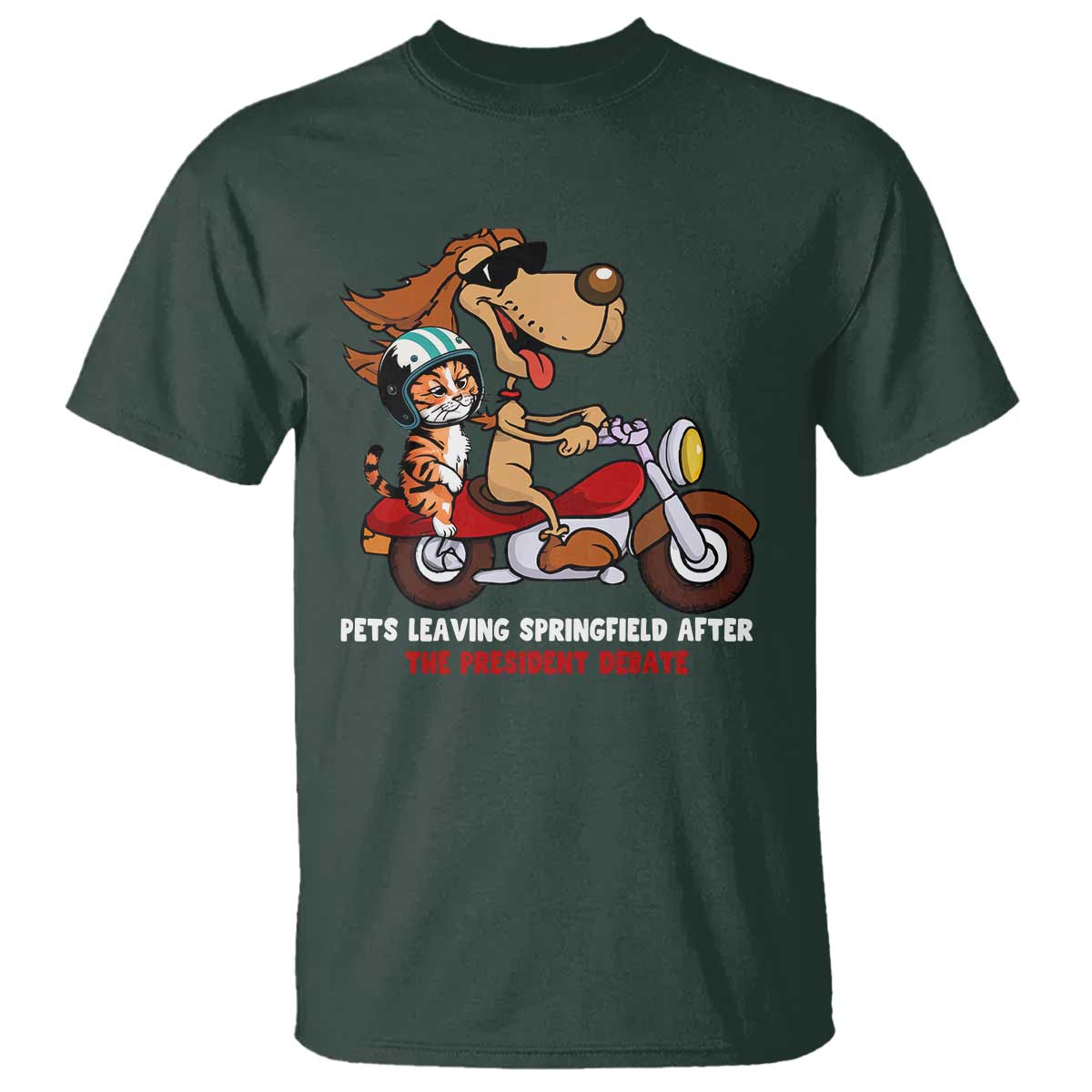 President Debate 2024 T Shirt Funny Pets Leaving Town - Wonder Print Shop