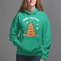 Merry Crustmas Pizza Christmas Tree Xmas Hoodie - Wonder Print Shop
