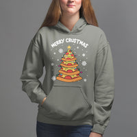 Merry Crustmas Pizza Christmas Tree Xmas Hoodie - Wonder Print Shop