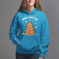 Merry Crustmas Pizza Christmas Tree Xmas Hoodie - Wonder Print Shop