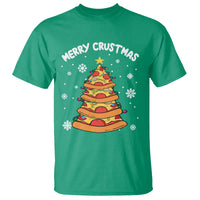 Merry Crustmas Pizza Christmas Tree Xmas T Shirt - Wonder Print Shop