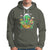 Alien Eating Pizza Outer Space With Planet UFO Hoodie - Wonder Print Shop