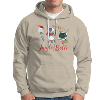 Christmas Nurse Jingle Bells Telemetry Respiratory Therapist Hoodie - Wonder Print Shop