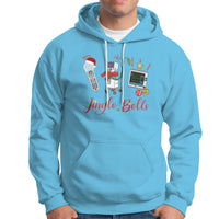 Christmas Nurse Jingle Bells Telemetry Respiratory Therapist Hoodie - Wonder Print Shop