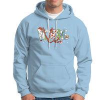 Christmas Nurse Xmas Stethoscope Reindeer Hat Hoodie - Wonder Print Shop