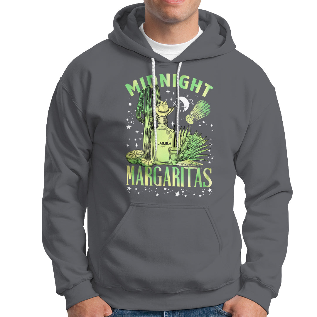 Midnight Margaritas Alcohol Drinker Cocktail Lover Hoodie - Wonder Print Shop
