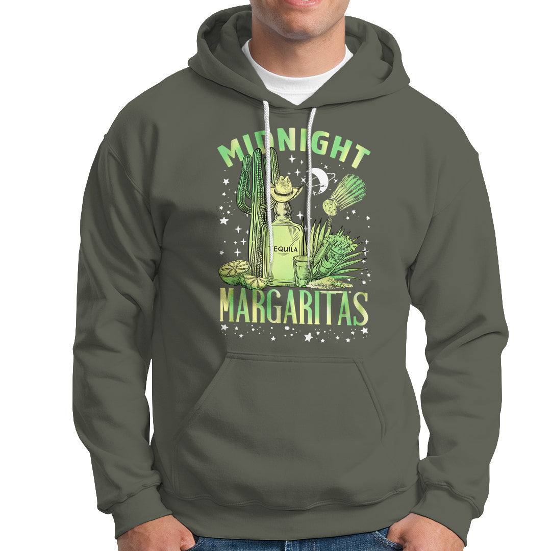 Midnight Margaritas Alcohol Drinker Cocktail Lover Hoodie - Wonder Print Shop